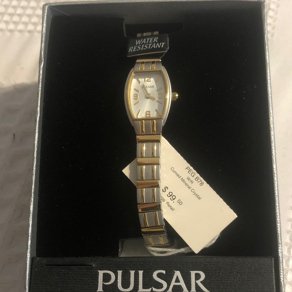 Pulsar Two-Tone Women's Watch with White Dial